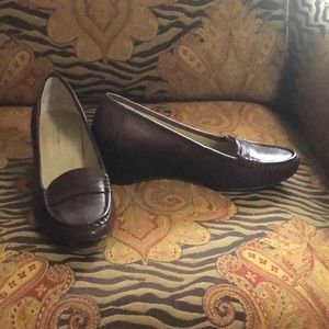 Bandolino Brown Loafer Wedges